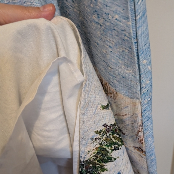 Corey Lynn Calter Blue and Green A-Line Skirt - Picture 8 of 13